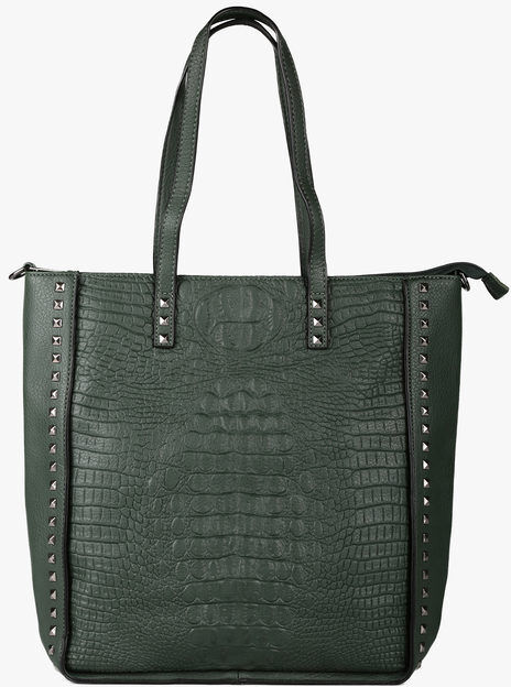 andrea massi Borsa donna shopper con borchie Borse a Spalla donna Verde taglia Unica