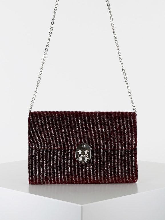 Solada Pochette con brillantini Pochette donna Rosso taglia Unica