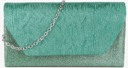 Solada Pochette donna glitterata Pochette donna Verde taglia Unica