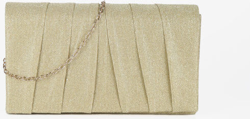 Solada Pochette donna rettangolare con tracolla Pochette donna Oro taglia Unica