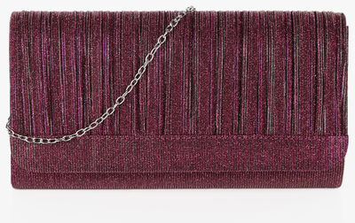 Solada Pochette elegante glitterata Pochette donna Viola taglia Unica