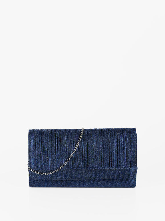 Solada Pochette elegante glitterata Pochette donna Blu taglia Unica