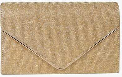 Solada Pochette rigida glitterata Pochette donna Oro taglia Unica