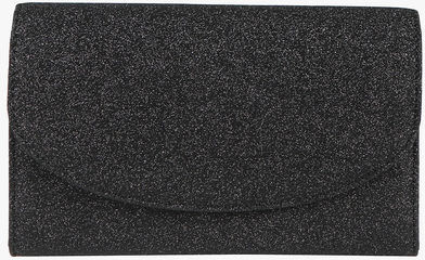 Solada Pochette rigida glitterata Pochette donna Nero taglia Unica