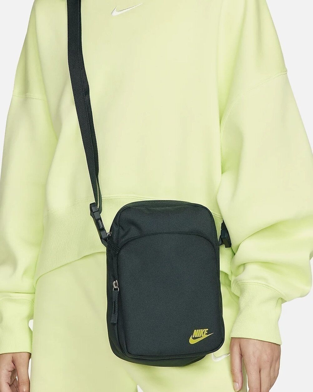 Nike Borsa borsello tracolla Verde poliestere HERITAGE