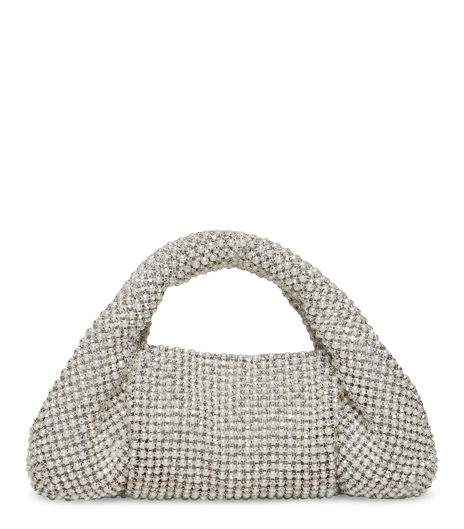 Stuart Weitzman The Moda Crystal Pearl Mini Tote - Donna  Clear One Size
