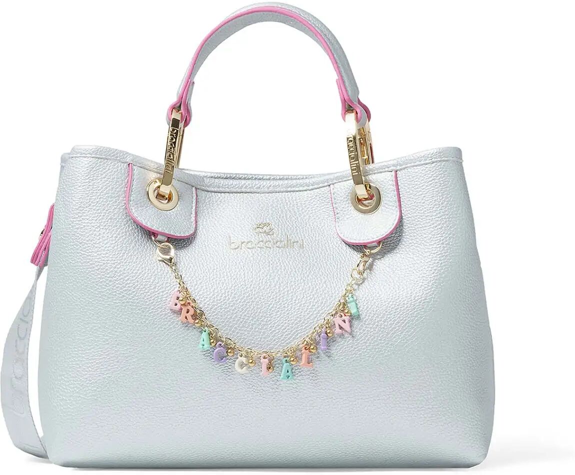 Braccialini Borsa A Mano Donna Colore Argento ARGENTO 1