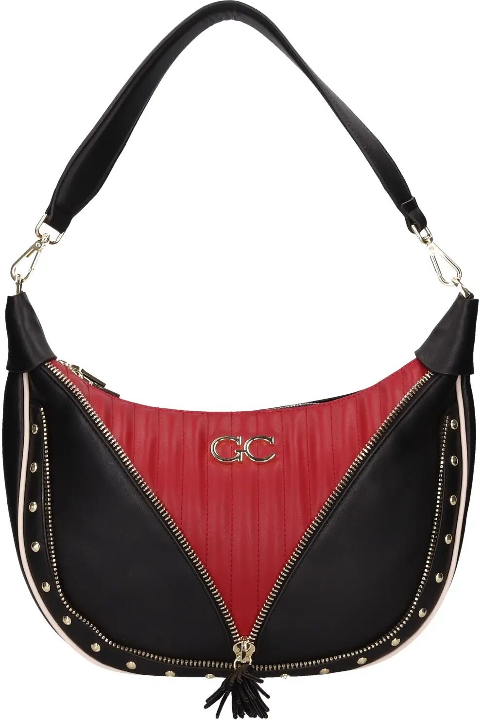 Gio Cellini Borsa A Spalla Donna Colore Nero/rosso NERO/ROSSO 1