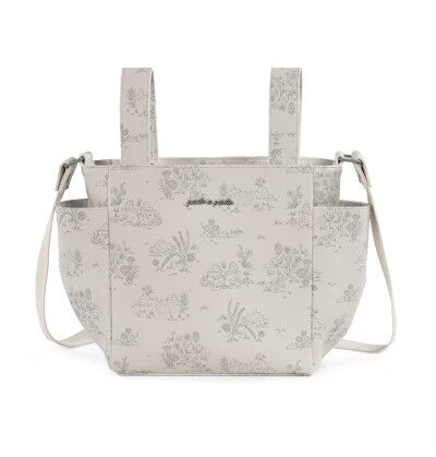 Pasito a Pasito Borsa in Ecopelle CROSSBODY con Tracolla TOILE de JOUY Crema