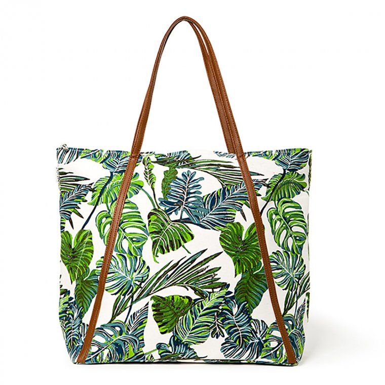 FASHIONDESIGN borsa da spiaggia con stampa giungla