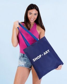 Gedshop 1000 Borsa shopper TNT manici lunghi Uranus neutro o personalizzato