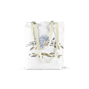 Bonamaison Herbruikbare draagtas, bedrukt, machinewasbaar, opvouwbaar, van zeildoek met handgrepen, 48 x 55 cm, Meerkleurig, Met handgrepen