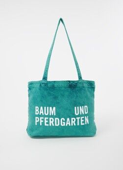 Baum und Pferdgarten Kiella shopper van denim in biologisch katoenblend - Zeegroen