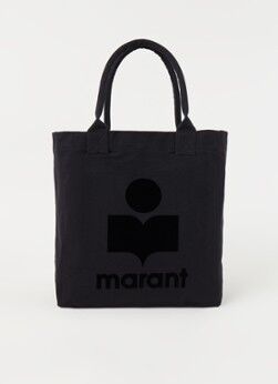 Isabel Marant Yenky shopper met logo - Zwart