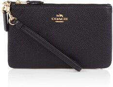 Coach Clutch van leer - Zwart