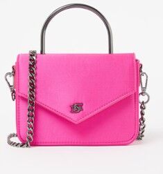 Dune London Brooker handtas van satijn - Fuchsia