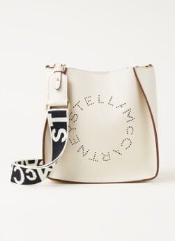 Stella McCartney Stella Logo crossbodytas van ecoleer - Gebroken wit