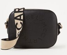 Stella McCartney Stella Mini cameratas met logo - Zwart