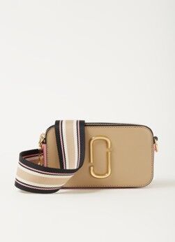 The Marc Jacobs The Snapshot cameratas van leer - Zand