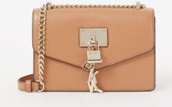 DKNY Elissa Small schoudertas van leer - Lichtbruin