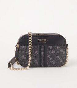 GUESS Noelle cameratas met logo - Donkergrijs