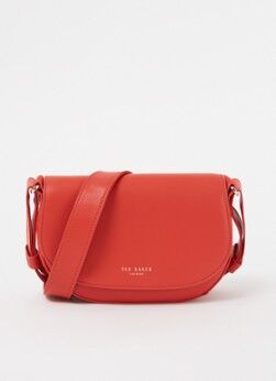 Ted Baker Equenia crossbodytas van leer met suède details - Rood