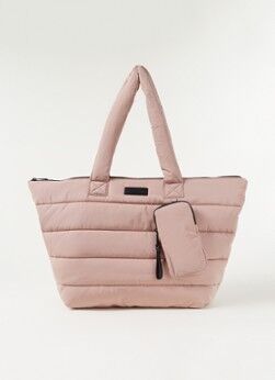 Ted Baker Quinsin gewatteerde shopper met afneembare telefoonhoes - Lichtroze