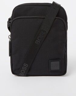 HUGO BOSS Reporter crossbodytas met logo - Zwart