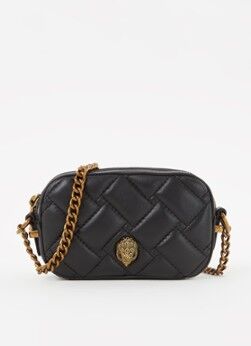 Kurt Geiger Kensington XS crossbodytas van quilted leer - Zwart