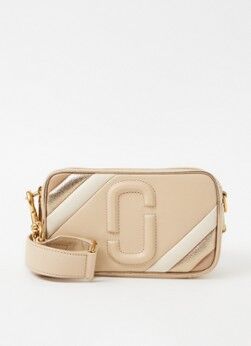 The Marc Jacobs The Moto Shot crossbodytas van leer - Beige