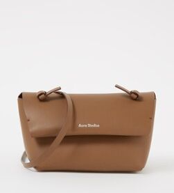 Acne Studios Mini crossbodytas van leer - Bruin