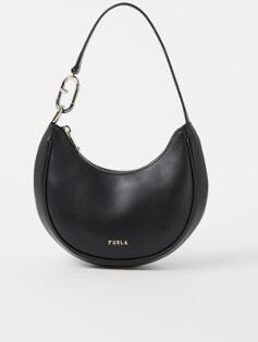 FURLA Primavera S schoudertas van leer - Zwart