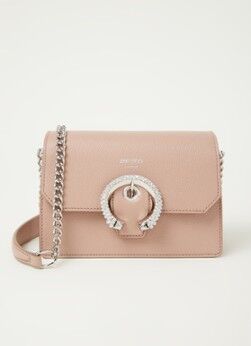 Jimmy Choo Madeline crossbodytas van geitenleer - Oudroze