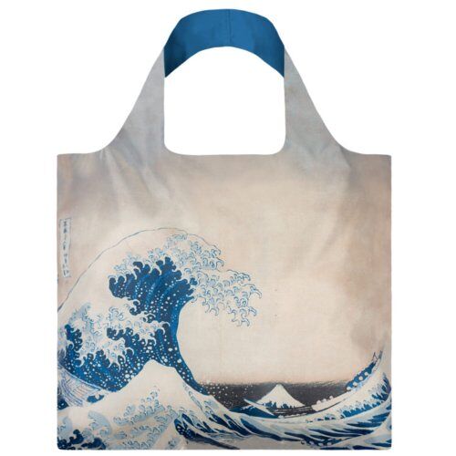 Loqi opvouwbare tas museum collectie - the great wave recycled