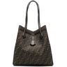 FENDI Origami grote leren shopper - Bruin