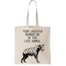 Functon+ Your Laughter Herinnert Me Of This Cute Animal Canvas Tote Bag Natural, beige, Eén Maat