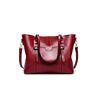 SSWERWEQ Damestassen Schoudertassen voor vrouwen Handtassen Dames Tassen PU Leer Casual Tote Dames Tas (Color : K?rm?z?)