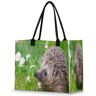 Tavisto Eiffeltoren Aquarel Esthetische Tote Bag voor Vrouwen Grote Herbruikbare Boodschappen Winkelen Handtassen met Interieur Pocket, Wanhopige egels, 16.5x6.7x13 inch