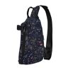 Mqgmz Moderne Bloemenprint Crossbody Rugzak Sling Bag Handige Cross Bag Diagonaal Of Reizen Wandelen Unisex, Sterrensterrenstelsels sterrenstelsels, One Size