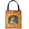 YLXCKGS Shopping Bag Digital Printed Canvas Bag Open Tote Bag Handbag Retro Canvas Shopping Bag-Autumn Leaves