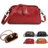 ZSENSO Retro Handgemaakte Tas, Dames Retro Handgemaakte Cross-Body Tas, Lederen Retro Handgemaakte Tas Waterdicht, Zacht Lederen Mobiele Telefoon Crossbody Tas (Red)