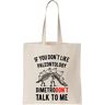 Functon+ If You Don't like Paleontology DimetroDon't Talk To Me Canvas Tote Bag, Beige