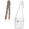 TENDYCOCO Witte transparante crossbodytas crossbody tassen witte portemonnee crossbody zak crossbodytas voor dames crossbody portemonnee doorzichtige crossbodytas Multifunctioneel draagtas