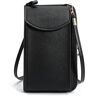 CYZJPRVN Mobile phone bag Women'S Handbags Mobile Wallets Shoulder Bags Women'S Ladies Wallets Clutch Crossbody Bags Women'S-Black 2