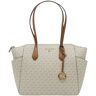 Michael Kors Marilyn medium logo tote handtas Ecru One Size Female