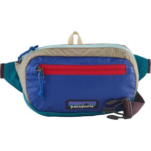 Patagonia ULTRALIGHT BLACK HOLE MINI HIP PACK  PATCHWORK: BELAY BLUE