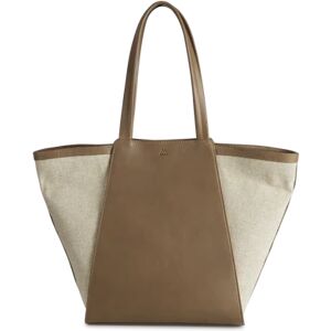 Markberg Blaise Shopper Canvas Mix - Caramel / Offwhite One Size