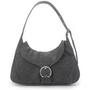 Silfen Thea Buckle Shoulder Bag - Pebble Grey One Size