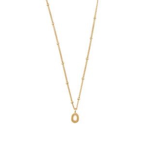 Orelia Initial O Satellite Chain Neck - Pale Gold One Size
