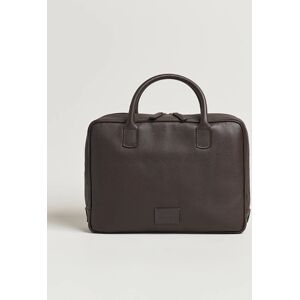 Anderson's Full Grain Leather Briefcase Dark Brown